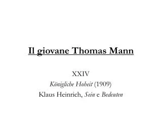 il giovane thomas mann