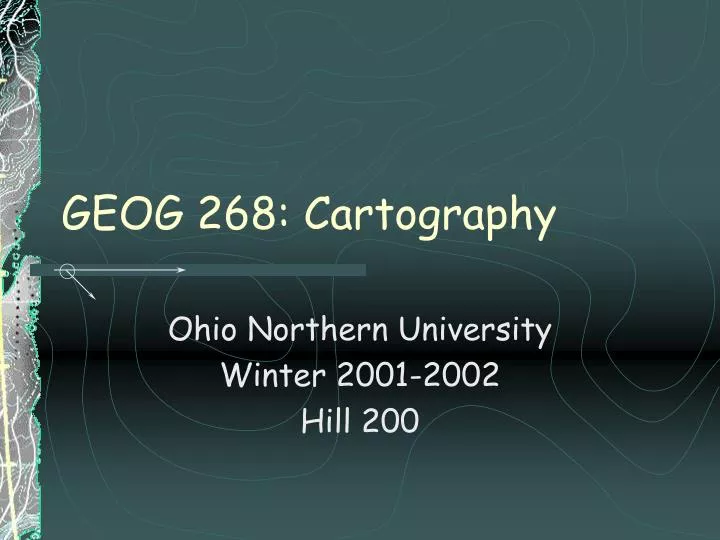geog 268 cartography