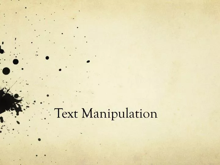 text manipulation