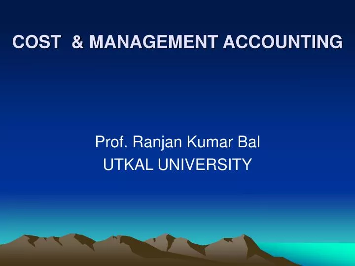cost management accounting
