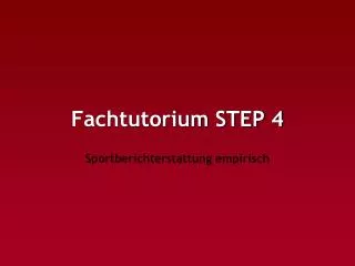 fachtutorium step 4