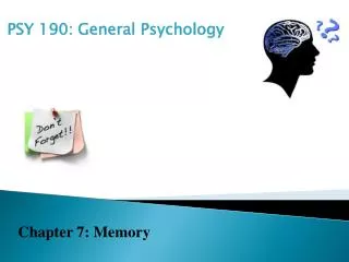 PSY 190: General Psychology