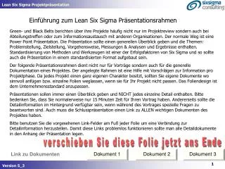 einf hrung zum lean six sigma pr sentationsrahmen