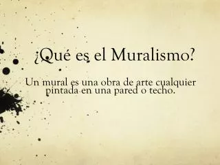 qu es el muralismo
