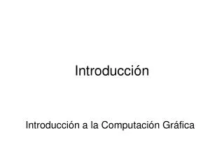 introducci n