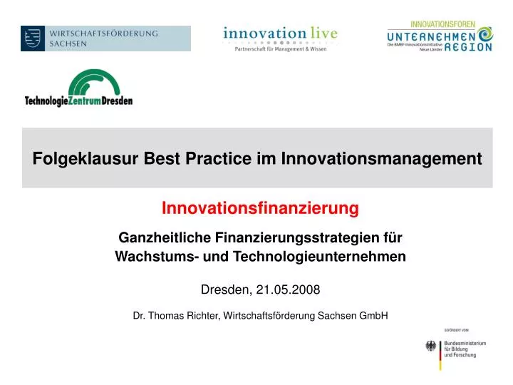 folgeklausur best practice im innovationsmanagement