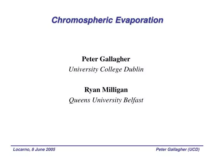 chromospheric evaporation