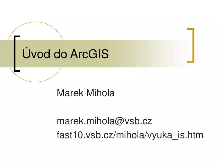 vod do arcgis