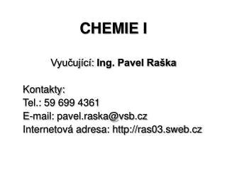 chemie i