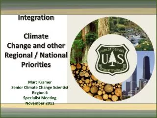 Integration Climate Change and other Regional / National Priorities