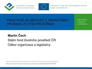 praktick zku enosti z opera n ho prgramu ivotn prost ed