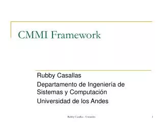 cmmi framework