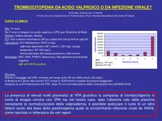 trombocitopenia da acido valproico o da infezione virale