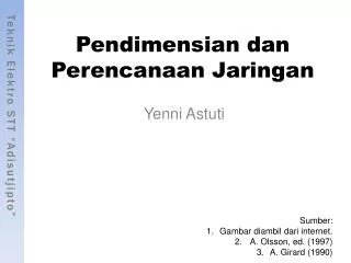 pendimensian dan perencanaan jaringan