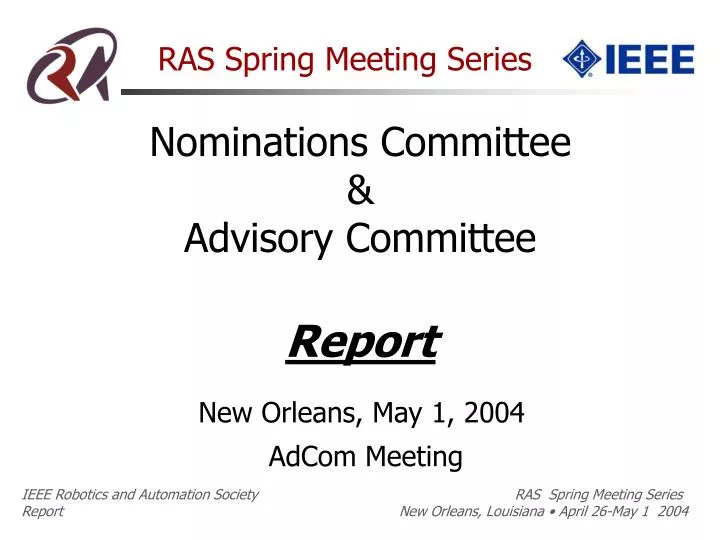 ras spring meeting series