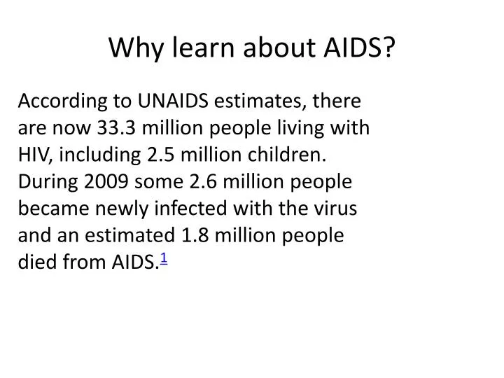 why learn about aids