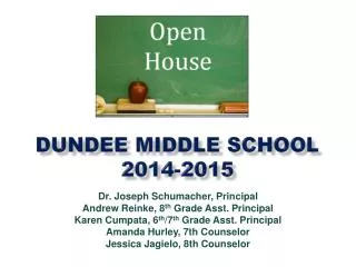 Dundee Middle School 2014-2015