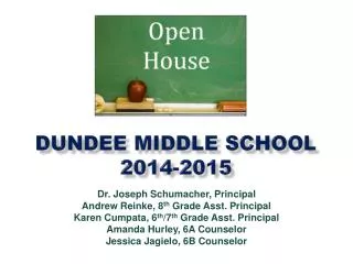 Dundee Middle School 2014-2015