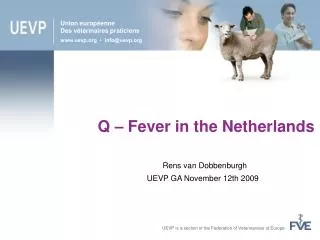 UEVP is a section of the Federation of Veterinarians of Europe