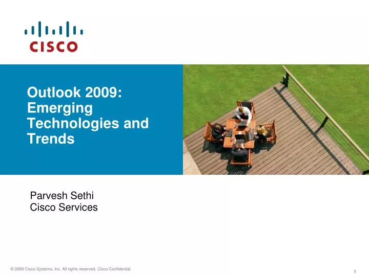 outlook 2009 emerging technologies and trends