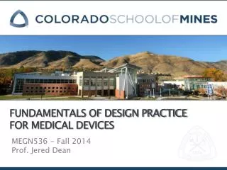 Fundamentals of design practice for medical devices