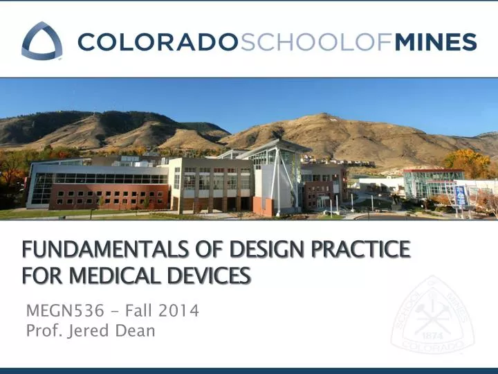 fundamentals of design practice for medical devices
