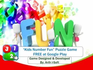 “Kids Number Fun” Puzzle Game FREE at Google Play