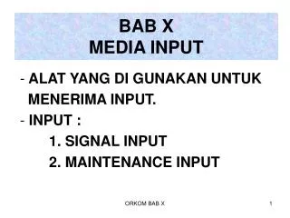 bab x media input