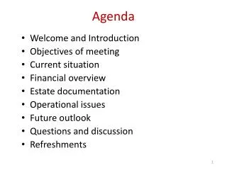 Agenda