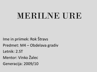 merilne ure