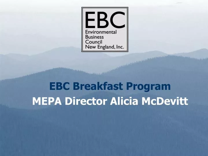 ebc breakfast program mepa director alicia mcdevitt