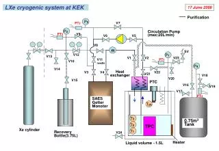 LXe cryogenic system at KEK