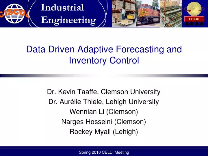 data driven adaptive forecasting and inventory control