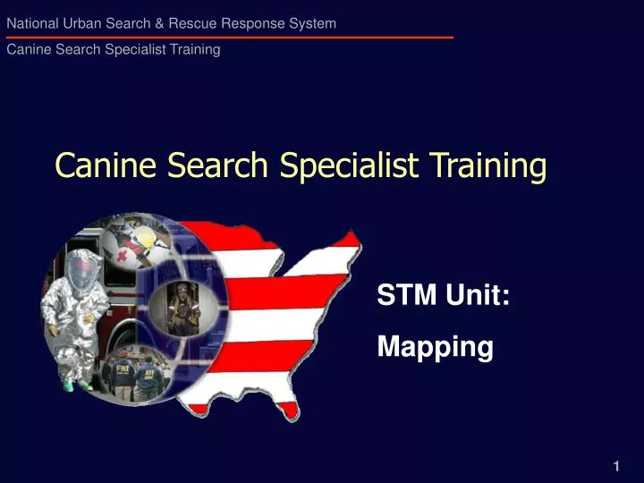 canine search specialist training
