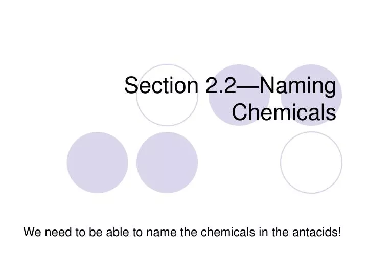 section 2 2 naming chemicals