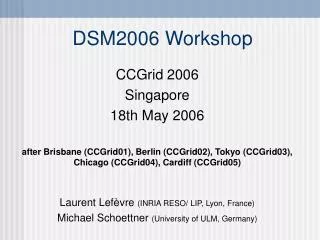 DSM2006 Workshop