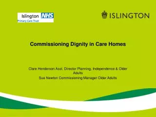 Commissioning Dignity in Care Homes