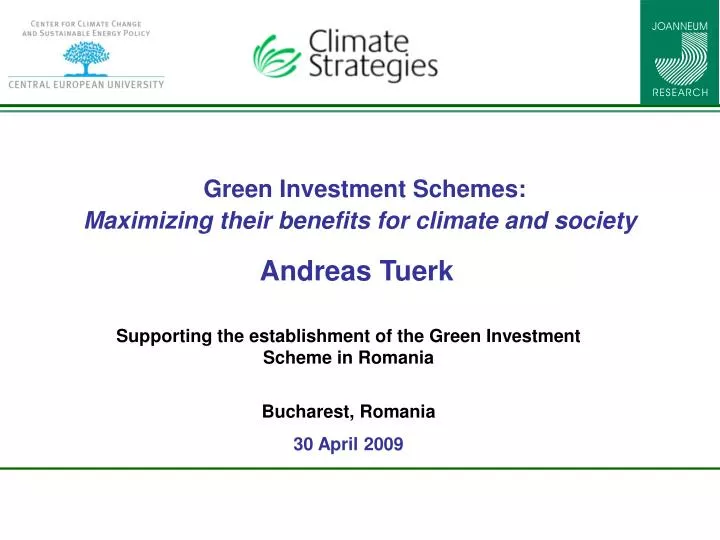 green investment schemes maximizing their benefits for climate and society