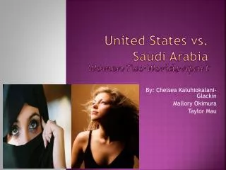United States vs. Saudi Arabia Women Two Worlds Apart