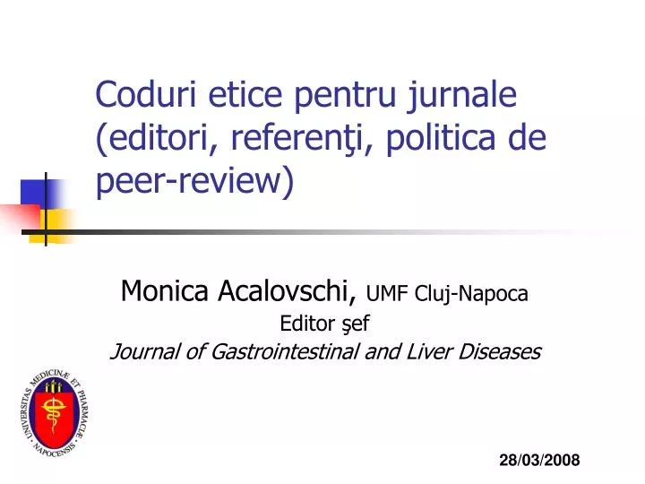 coduri etice pentru jurnale editori referen i politica de peer review