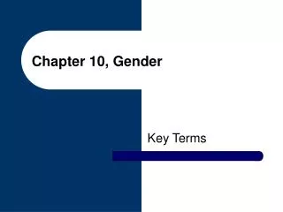 Chapter 10, Gender