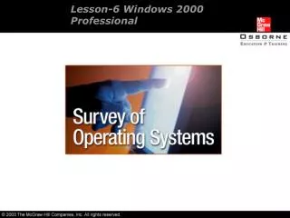 Lesson-6 Windows 2000 Professional