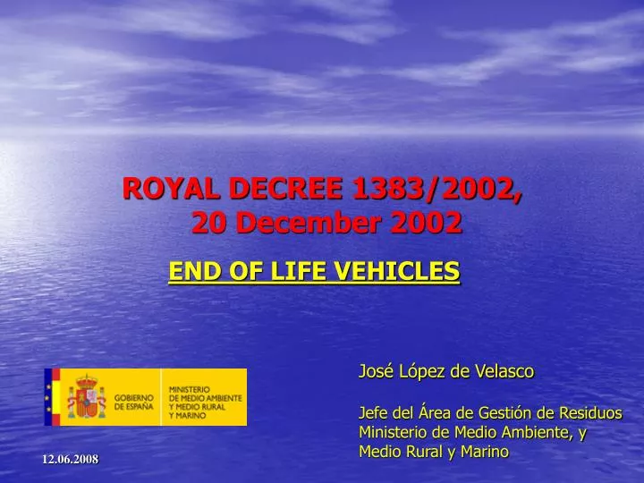 royal decree 1383 2002 20 december 2002