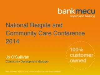 National Respite and Community Care Conference 2014