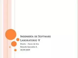 ingenier a de software laboratorio v