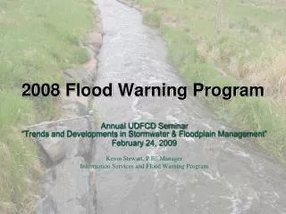 2008 Flood Warning Program