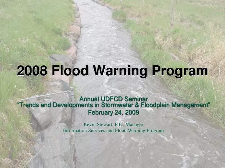 2008 flood warning program