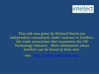 The EU regulatory framework for electronic communications One size fits all Richard Harris