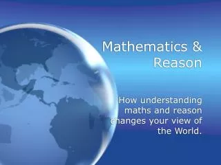 Mathematics &amp; Reason