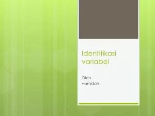 identifikasi variabel